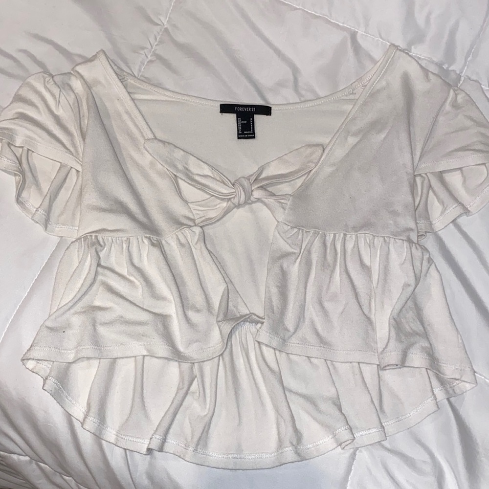 Forever 21 tie front t shirt